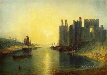 ジョセフ・マロード・ウィリアム・ターナー Painting - カナーボン城のロマンチックなターナー